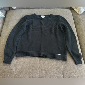 Michael Kors Black Knitted Crew Neck Sweater